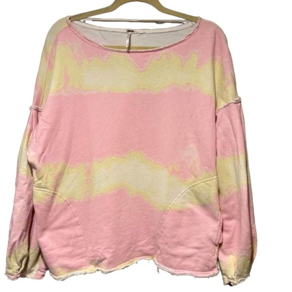 Free People Tie-Dye Pullover Sweatshirt! Size S 🌟 - Picture 1 of 8